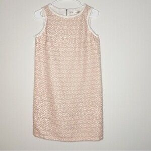 Max Studio Pale Pink & White Casual Summer Patterned Mini Dress Size 2